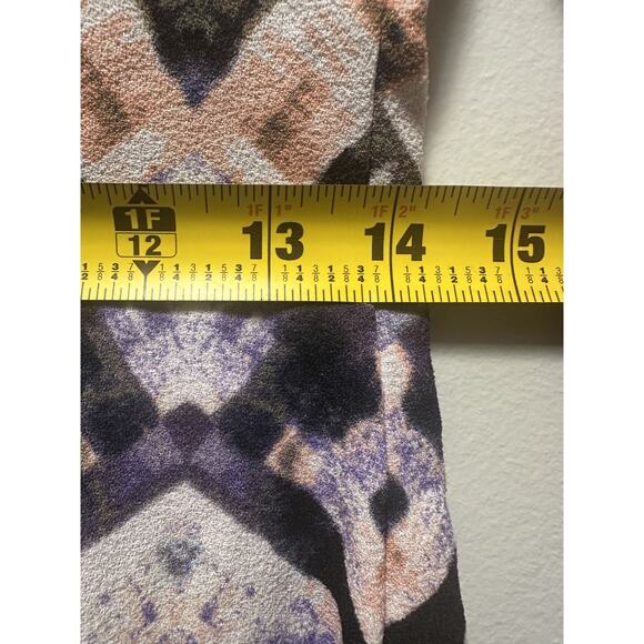 Maggy London Women’s Sheath Dress Size 4 Multicolor Geometric Print Short Sleeve - Picture 7 of 8